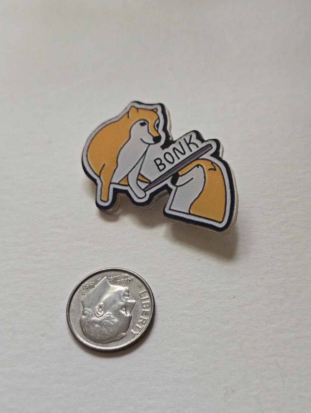 Bonk Shiba Inu Pin - Picture 2 of 3